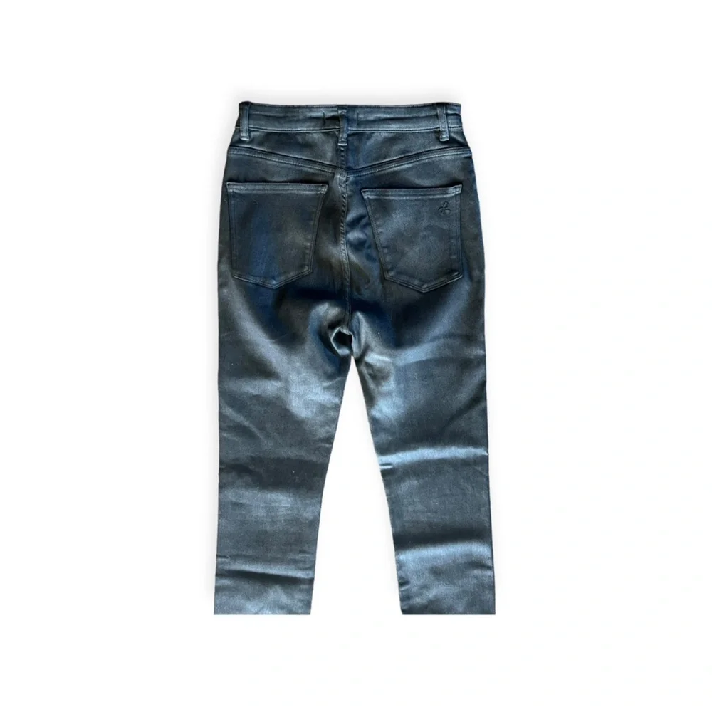 DL1961 Chrissy Ankle pants Jeans Ultra High Rise skinny graphite black 27 - Picture 5 of 11